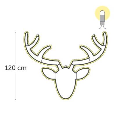 leds blanc chaud - 120 x 145 cm