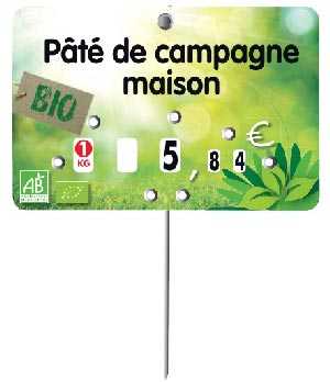 Étiquette à texte