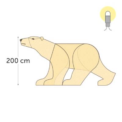 Hauteur : 200 cm