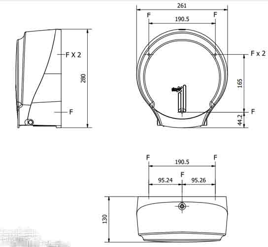 Distributeur de papier toilette bobine type 250/300 m - 52641755-594524452.jpg