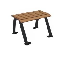 Banc en acier et compact HPL – 1 ou 3 places - Effet lames - Structure anthracite - L.770 ou 1970 x P.735 x H.800 mm - Coloris au choix - 529764-676126942.jpg