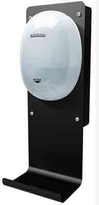 Station de désinfection des mains pour poteau commande au coude Gris Manganèse SANIMAINS  - 53223425-871499114.jpg