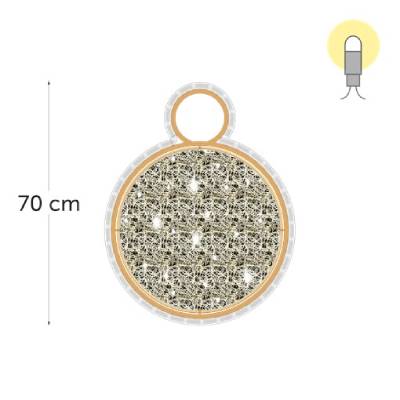 leds blanc chaud - 70 x 55 cm