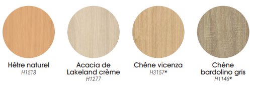 Coloris disponibles<br>Autres coloris sur demande
