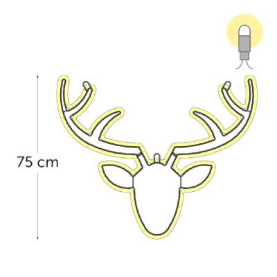 leds blanc chaud - 75 x 90 cm