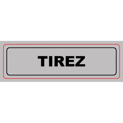 Panneau PVC adhésif - 170x50 mm - tirez