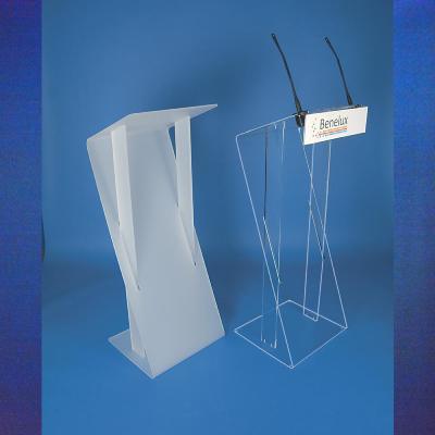Pupitre en Z : Pupitre cristal ou Pupitre dépoli satiné