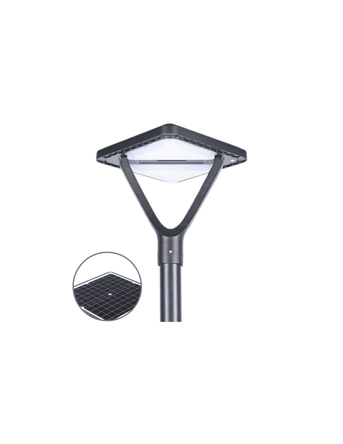 Lampadaire solaire LED 60 W avec mât   - 57712145-264925698.jpg