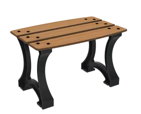 Banc en acier et compact HPL - 1 place - A Lames - Structure anthracite - L.700 x P.610 x H.760 mm - Coloris au choix - 5771265-423562596.jpg