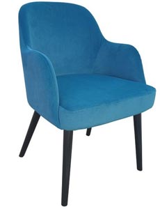 Fauteuil de restaurant en bois finition velours  - 57837976-223253284.jpg