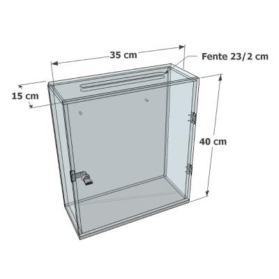 Schéma - Boîte aux lettres plexi
