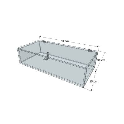 Schéma - Vitrine à clés plexiglas