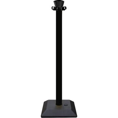 Poteau ABS monobloc 1m base lestée ou à lester - noir