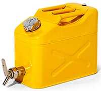 Jerrycan de dosage tôle d’acier avec robinet de remplissage 10 L