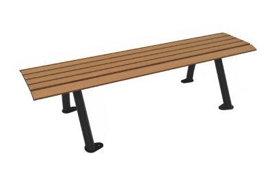 Banquette en acier et compact HPL - 1 place - Effet Lames - Structure anthracite - L.700 x P.625 x H.440 mm - Coloris au choix - 59454233-824698738.jpg