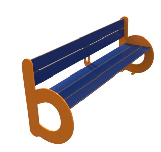 Banquette fleur en acier et compact HPL pour enfants - 1 place - L.300 x P.300 x H.350 mm - Coloris au choix - 604805-818925274.jpg