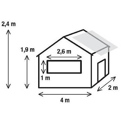 Kiosque de 8m²