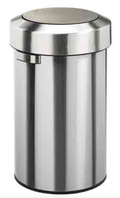 Poubelle à couvercle basculant ronde 60L Inox SALSA - 63374739-234955683.jpg