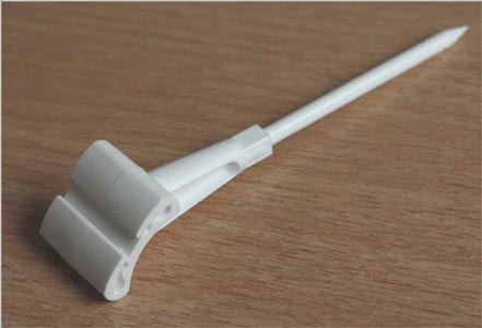 Piques plastique amovibles 2 positions <br> Hauteur : 7cm, Blanc