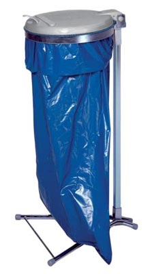 Support sac poubelle avec couvercle plastique - 64114144-256473114.jpg