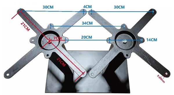 Double pied fonte rectangulaire pour restaurant - 64927548-449272622.jpg