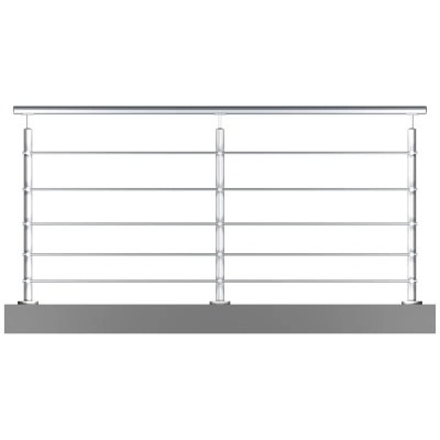 5 sous-lisses avec main courante en inox