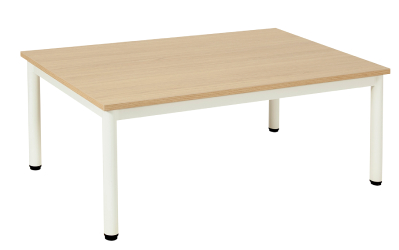 Table basse ORGA monobloc pieds ronds – Carré – Dim.60 x 60 cm - Plateau mélaminé - 67724456-276452624.jpg