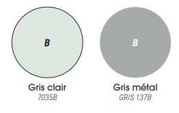 Finition piètement époxy standard<br>Autres coloris disponibles sur demande