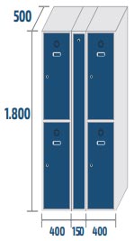 Casier vestiaire électrique - 2 cases par colonne + porte contrôle - 68723641-119555792.jpg