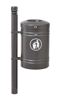 Corbeille pied latéral