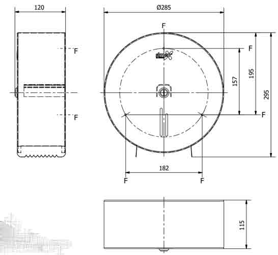 Distributeur de papier toilette bobine type 400 m  - 71455244-484285156.jpg