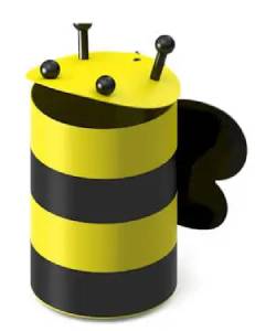 Poubelle forme Abeille