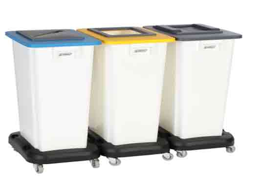 Poubelle de tri sélectif 3 Bacs Blanc 80 L sur roulettes - 71799373-366665239.jpg