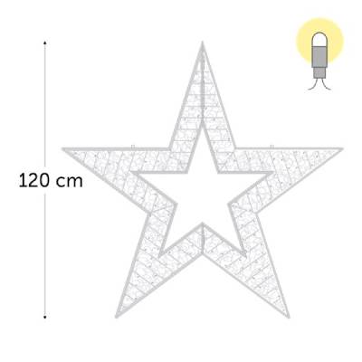 leds blanc chaud - 120 x 110 cm