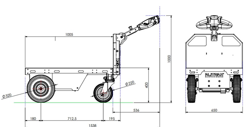 Chariot électrique compact - Capacité : 300 kg - Vitesse : 5 km/h - 72415433-962742831.jpg