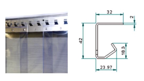 Profil de fixation à décrochage rapide