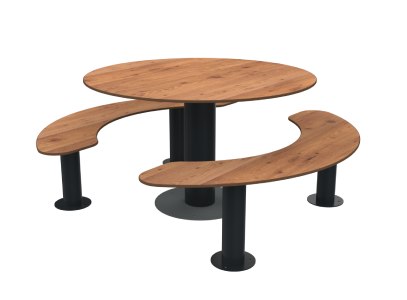 Anthracite / Pin Tyrol - Trou de parasol