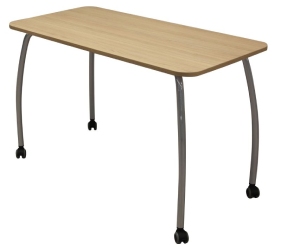 Table scolaire trapèze sur roulettes INICY - T3 à T6 - Dim. 120 x 60 x 60 ou 130 x 65 x 65 cm - Plateau mélaminé ou stratifié - 73353915-837131445.jpg