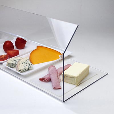 Vitrine 100 x 20 x 30 cm <br> retour incliné 12CM - épais.5MM