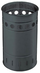 Corbeille de ville en acier galvanisé - 35 L - Murale ou sur poteau - 74937298-169165311.jpg