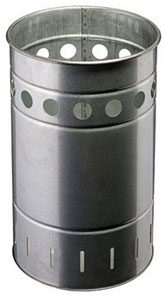 Corbeille de ville en acier galvanisé - 35 L - Murale ou sur poteau - 74937298-196547519.jpg