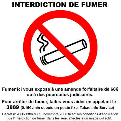 Interdiction de fumer