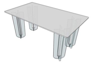 Table rectangulaire