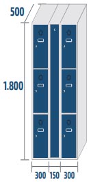 Casier vestiaire électrique - 3 cases par colonne + porte contrôle - 75789559-426649979.jpg