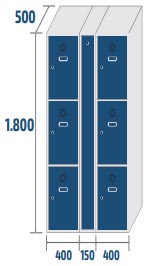 Casier vestiaire électrique - 3 cases par colonne + porte contrôle - 75789559-825165594.jpg