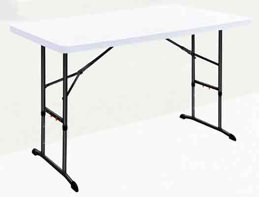 Table rectangulaire à hauteur réglable en polyéthylène - 757996-761713622.jpg