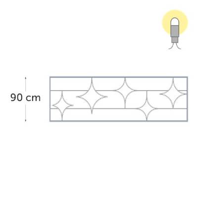 leds blanc chaud - 90 x 300 cm