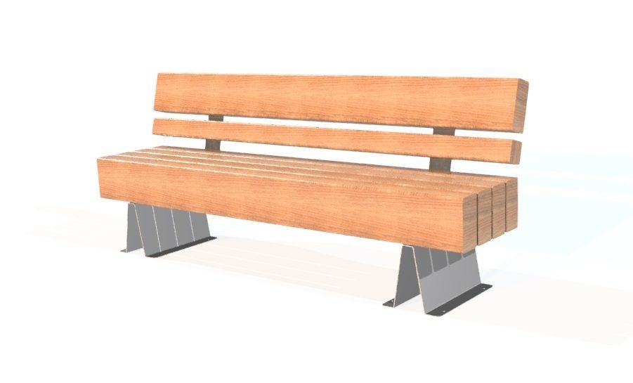 Banc acier inoxydable et bois 200 cm - Avec dossier - 76318388-574654263.jpg