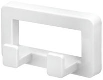 Patère 1 ou 2 têtes ABS blanc - 76791215-591363519.jpg