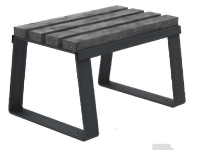 Banquette avec dossier en plastique recyclé - 1 place - L.700 x P.585 x H.815 mm - 76962813-651691612.jpg